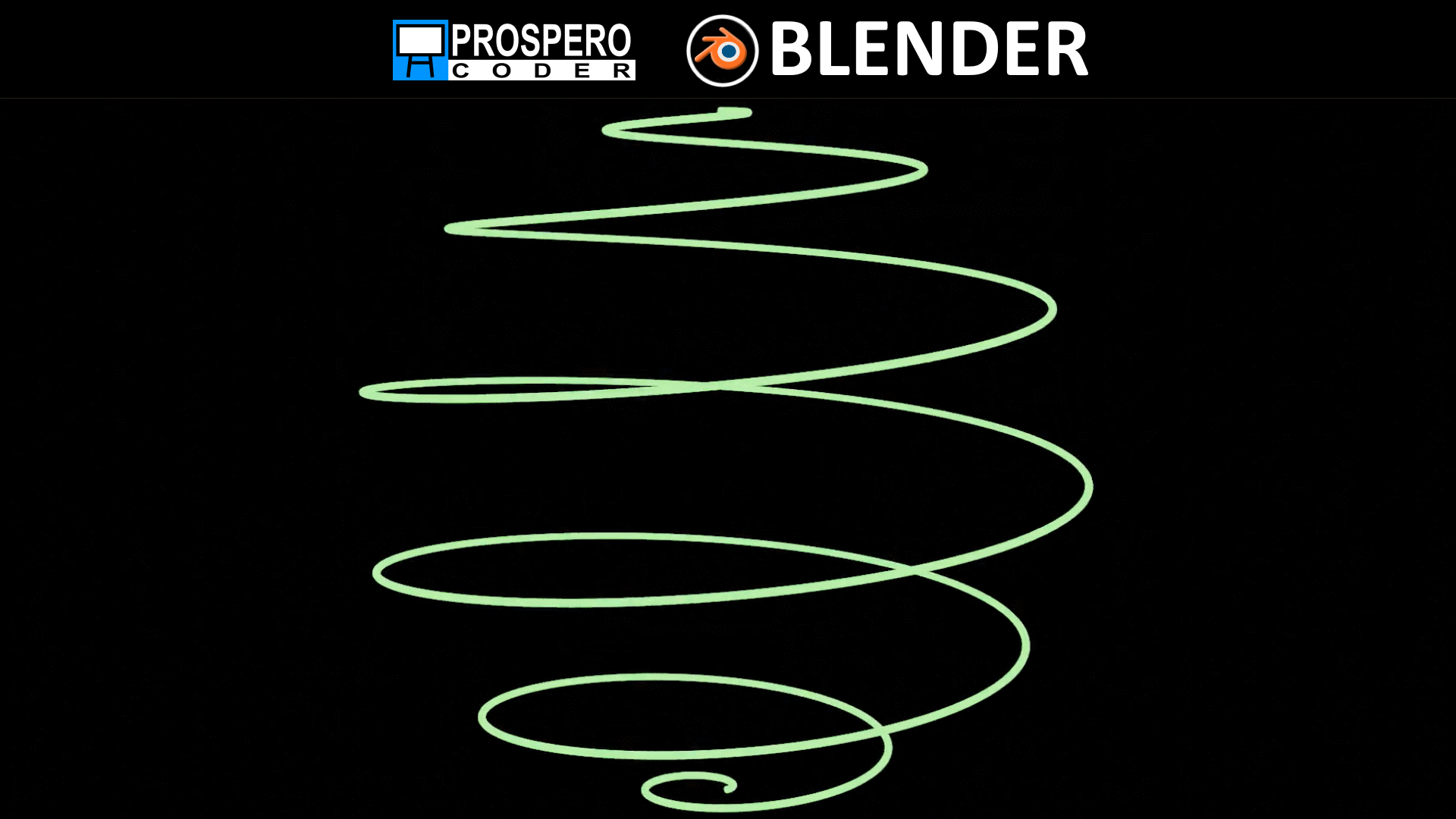 Abstract Spiral Animation in Blender - Prospero Coder